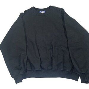 Vintage Pluma Russell Athletic Black Pullover Crewneck Sweatshirt Mens Size 2XL